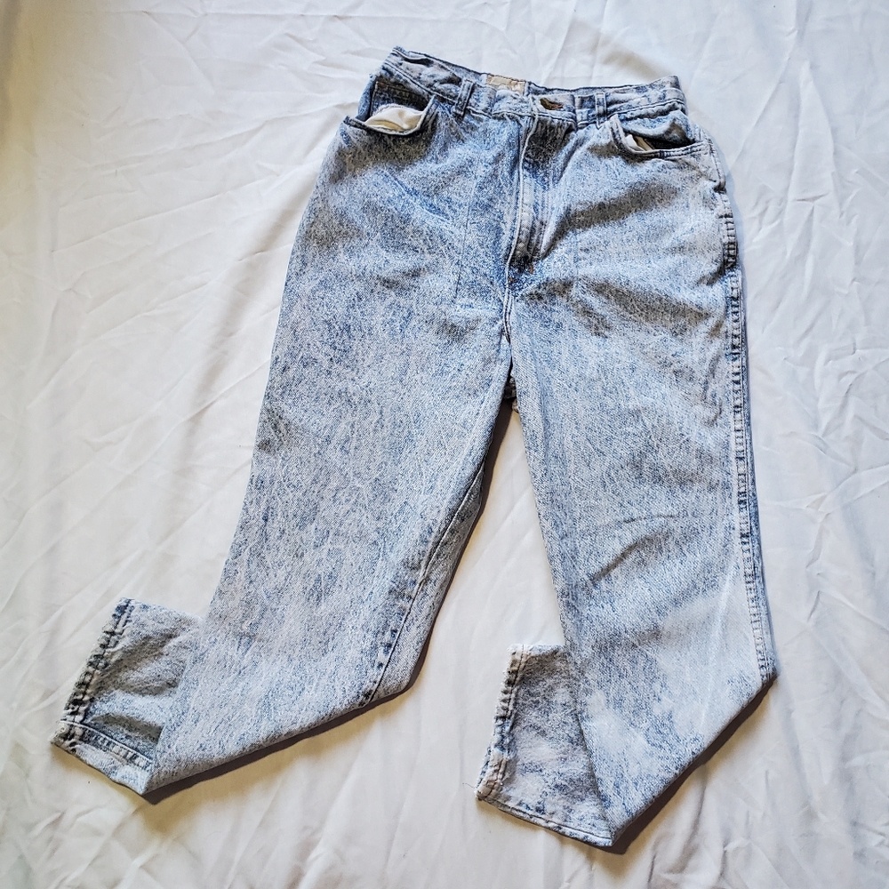 VTG Denim Republic Acid wash high waist jeans